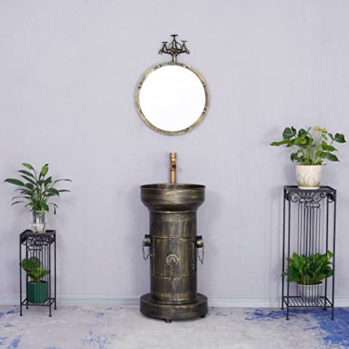 Moderno juego de tocador de baño con lavabo para almacenamiento y nización de baño