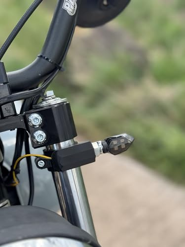 2taktshop 2er Set Blinkerhalter vorn für Simson S50 S51 S70 | LED Blinker M8 | ASA-Kunststoff | Made in Germany