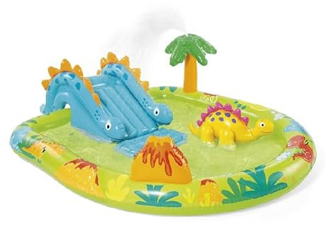 Piscine/Aire de Jeux Gonflable Dinosaures 191x152x58cm