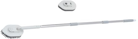 Brosse de Sol de Salle de Bain à Poils Durs 1 Set Blanche