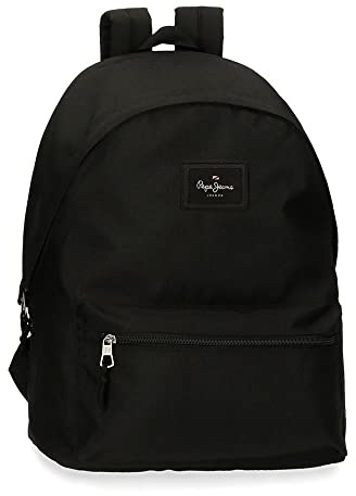 Pepe Jeans Aris Evergreen Mochila de Cabina para Portátil 15,6 Negro 31x44x20 cms Poliéster by Joumma Bags