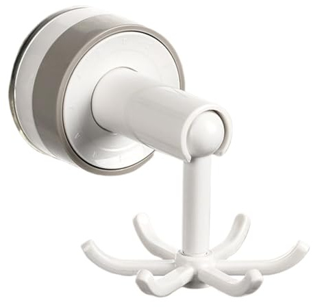Crochet de serviette pour tasse d'aspiration, tasses d'aspiration solides, crochets de service lourd, porte-gobelet rotatifs, crochet d'organisateur pour douche, mur mural, séparable pour Bal