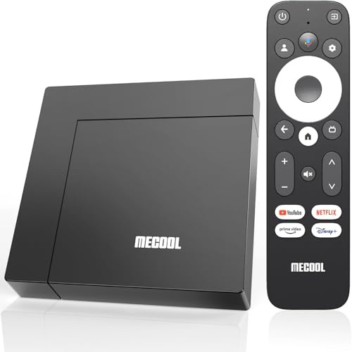 MECOOL KM9PRO MAX Android 12 Google TV Netflix Certified Android TV Player, Google Assistant voice remote, Chromecast, Prime Video, Youtube, Bluetooth, 4K HDR GTV, Dual Band WiFi, Dolby Audio, KM9 Pro
