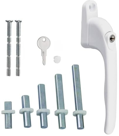 Asyduey Manija de Ventana, para Ventanas, Color, Manija de Ventana Universal, Manija, Cerradura con Llave, para Doble Acristalamiento