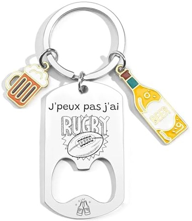 KJKJKJ Porte-clés Personnalisé,Coach Porteclef Décapsuleur Cadeau Original pour Fan de Sport,Personnalisé pour Basket Chasseur Football Golfeur Motard Pêcheur Cycliste Rugby Saxophone Cadeau