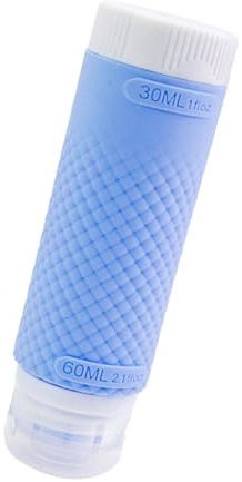 Bottiglie da viaggio in silicone, contenitori per liquidi a bocca larga per un facile riempimento e pulizia da campeggio, contenitori ricaricabili portatili essenziali per esterni