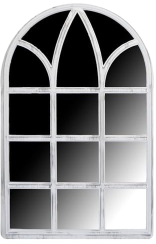 VFM e-Store - Mirror for Garden Gift Ideas, Decor - 78.5cm X 50.5cm White X 1