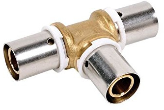 DIPRA - Raccord PER laiton finition or Ø12 mm - raccord plomberie pour tube PER