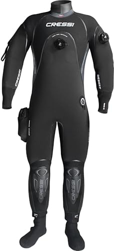 Cressi Desert Man Dry Suit 4mm HD - Trockentauchanzug Herren, Schwarz/Grau