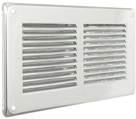 La Ventilazione GIN20R Griglia Rettangolare da Sovrapporre, Inox430