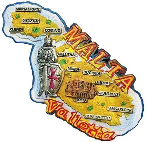 Valletta malta resina 3D forte magnete magnete souvenir Tourist Gift cinese fatta a mano artigianale creativo decorazione della casa e cucina magnetico adesivo