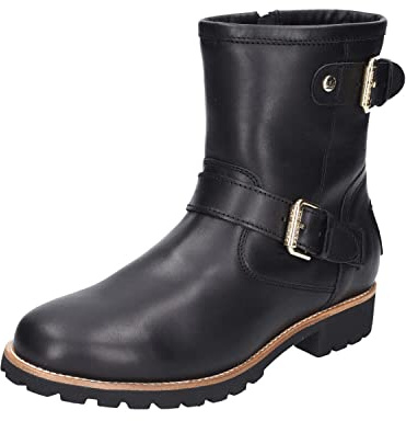 Panama Jack Damen felina igloo trav Motorcycle Boot, Schwarz, 39 EU