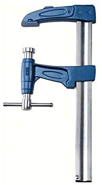 Serre-joint à pompe super extra - Saillie : 125 mm - Section : 40 x 10 mm - Serrage : 600 mm - URKO