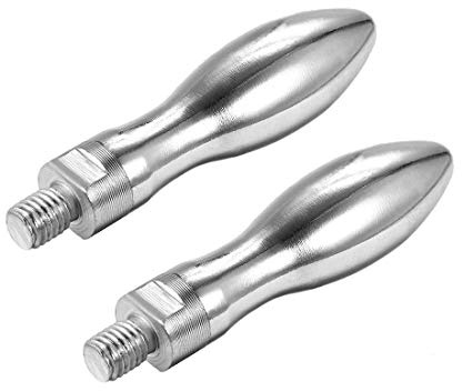 sourcing map 2Stk. Klemmgriffe Schraube Knöpfe Griff M10 x 12mm Gewinde Stahl Drehbarer Griff