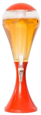 Distributeur de tour de bière Distributeur de boissons de tour de bière 3L avec lumières brillantes colorées à LED et distributeur de tour de bière en tube de glace pour distributeur de bière Home B