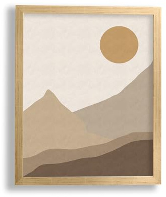 VO design Finn Premium Bilderrahmen Posterrahmen 38x98 cm Farbe Gold Glanz 98x38 cm mit Rückwand und Antireflex Acrylglas