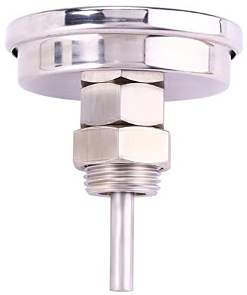 Thermomètre à cadran pour barbecue, thermomètre pour aliments en acier inoxydable 0°C -120°C, indicateur de chaleur pour plusieurs grils et fumoirs de barbecue