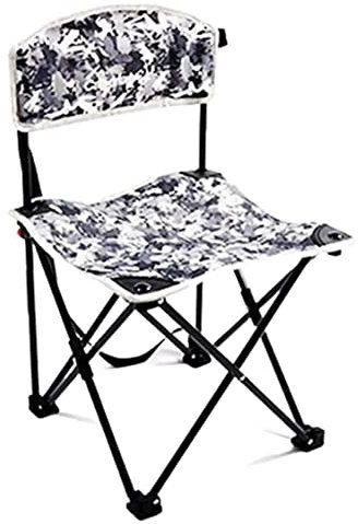 DRMEE Klappstuhl Angelstuhl Klappbarer Rückenlehnen-Stuhl, Leichter, Tragbarer, Kleiner Hocker, Gepolsterter Sitz Für Camping-Gartenausflüge Camping Stuhl (Color : B)