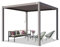 TOOLPORT PRIMEYARD Pergola 3x3 m Aluminium-Pfosten mit Lamellendach aus Stahl graue Terrassenüberdachung