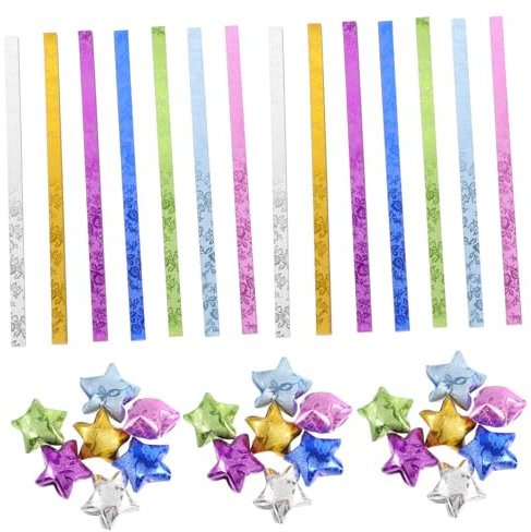Origami Papier Satz Papiersterne Weihnachten 140stücke Papierstreifen