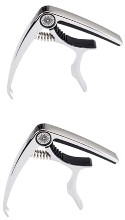 ibasenice 2stücke Gitarre Capo Mit Clip Tuner Präziser Tuner Für Akustik Gitarre Ukulele Banjo Mandoline Hochwertiger Gun Capo Für Einfaches Stimmen Und Anpassungen