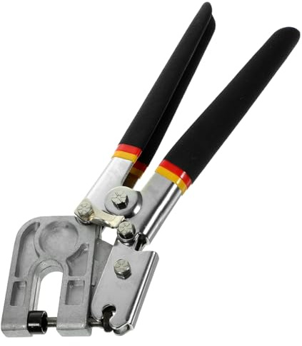 DIYEAH 1pezzi Pinza Crimpatrice Professionale in Acciaio Per Fissaggio Montanti Metallici Cartongesso Design Ergonomico Impugnatura Antiscivolo