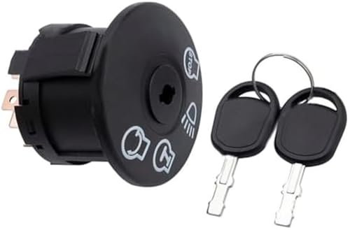 Pizgear Interrupteur d'allumage de démarreur de Tondeuse à Gazon avec clé, Compatible avec Les modèles Craftsman 925-04659, 725-04659 et 532175566. Pièces détachées Interrupteur à clé pour Tondeuse à