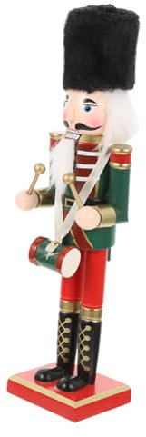 Healifty Holz Nussknacker Figur Für Weihnachten Tisch Dekoration Garten Ornament Holz Nussknacker Weihnachtsdeko Für Heim Auto Büro