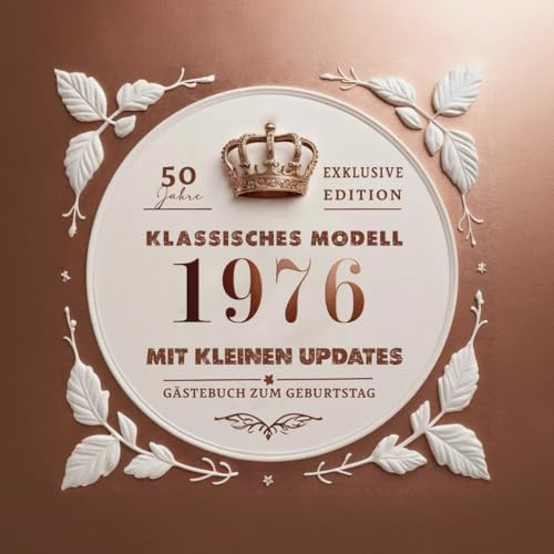 Gästebuch zum 50. Geburtstag – Limitierte Roségold-Ausgabe im Vintage-Stil