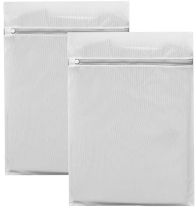 Satiskid 2 unidades de red de lavandería grande, lavadora 90 x 60 cm, bolsas de lavandería con cremallera, bolsas reutilizables grandes para cortinas, abrigos, chaquetas de plumón, ropa de cama