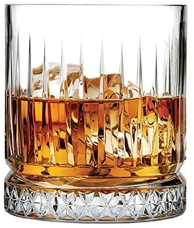 Lot de 6 verres à whisky en cristal - 300 ml - Pour boire du bourbon, du whisky, du scotch, des cocktails, du cognac - Verres à cocktail à l'ancienne (6, élégants)