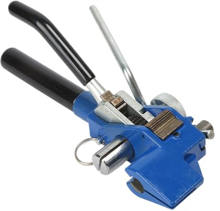 Pinza per fascette – Tagliacavi in acciaio antiscivolo, facile da usare, strumento di fissaggio per la creazione di gioielli, recinzioni, lavori metallici, HVAC, tappezzeria, sanitari, industria