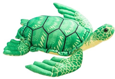 Grüne Meeresschildkröte Kuscheltier Turtle Plüschtier Schildkröte,XXL Schildkröte Kissen Spielzeug Grüne Cartoon Stofftier als Schlafkissen für Kinder Mädchen Jungen Geschenk Geburtstag (33cm)