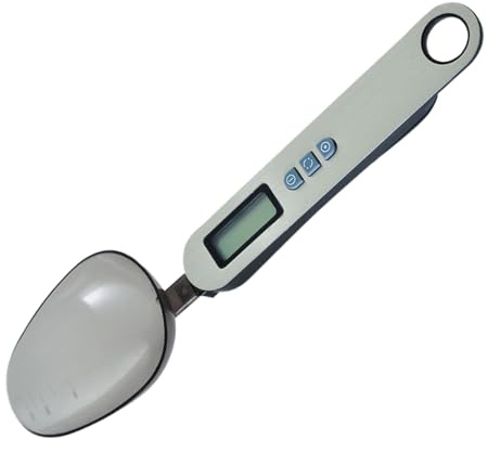 Bilancia A Cucchiaio Digitale - Gadget Per Pesatura In ABS Da 8,07 Pollici Da 1 G A 300 G | Strumento Di Misurazione Di Precisione Per Chicchi Di Caffè, Farina, Alimenti Per Animali, Panetteria, Caffe