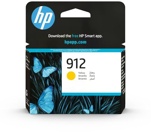 HP 912 Gelb, Original Druckerpatrone | Tinte für HP Officejet 8010, 8010e, HP OfficeJet Pro 8020, 8020e, ~315 Seiten (3YL79AE)