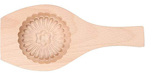 TOPINCN Backformen,Mondkuchenform aus Holz, Blumenmuster, DIY, für Muffins, Kekse, Schokolade, kleines Geb?ck, Backwerkzeug #07