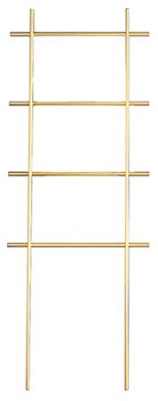 W-xiao standgarderobe Goldener Garderobenständer in Leiterform, kaltgewalzte Stahlhalterung, kreativer bodenstehender Kleiderbügel, geeignet für Wohnzimmer, Schlafzimmer und Badezimmer