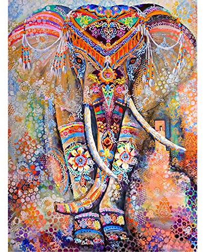 Transino 5D Diamant Painting Set, Komplettes DIY Diamant Gemälde Voller Bohrer, 40 x 30 cm Diamantmalerei Kreuzstich-Set für Erwachsene Diamonds Painting Kunst Basteln Leinwand für Home Wand-Decor