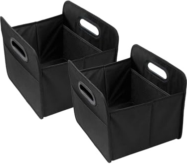 2 x faltbare Kofferraumtasche schwarz hohe Tragkraft
