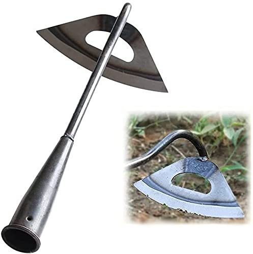 Zappa cava indurita tutto in acciaio, strumento per allentare il giardinaggio, agricoltura da giardino, accessori per diserbo fattoria, rastrello portatile