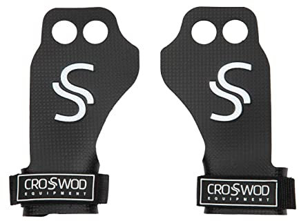 CROSSWOD Gants de Gymnastique Cross Training Calleras Onyx 2 Doigts - Noir (L)