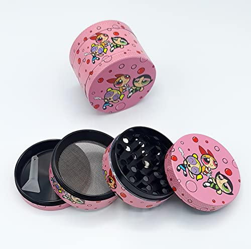 Powerpuff Gals Baby Pink Grinder 50mm Stoner Girls Gift 50mm