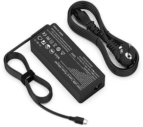 100W Cargador USB C para für Macbook Pro/Air,Lenovo Thinkpad/Yoga,HP Spectre,Huawei Matebook Pro,Xiaomi Air,DELL,ASUS,Acer,Chromebook Tipo C USB-C Universal Laptop Charger Adaptador
