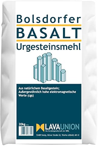 Lava Union Basalt Urgesteinsmehl 20kg Bodenaktivator Bodenhilfsstoff
