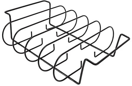 Plcnn Support de Rôtissage pour Côtes Levées pour Barbecue Accessoire de Barbecue Polyvalent pour la Cuisson de Steaks, Côtelettes d'agneau et Autres Viandes Délicieuses