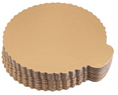 OQHAIR 20 vassoi da Dessert, Vassoio per Torta, tortiera Circolare, Mini tortiera, tortiere Rotonde, per Mousse, Base USA e Getta, Base per Torte, Bicchieri di Carta, Cartone, Base rotond