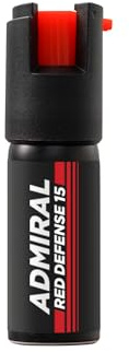 Spray Anti-Agression 15 ML - ADMIRAL Defense - Format Poche & Sac à Main - Portée 3M - Approuvé par la Police - Sécurité Personnelle & Protection Compacte