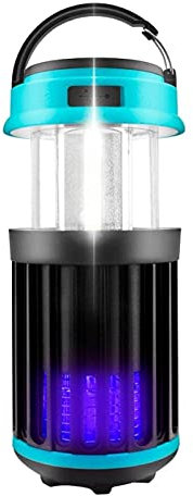 Lampe anti-moustique électrique à LED solaire, éclairage extérieur étanche et rechargeable, tueur de moustiques à double usage, lampe anti-moustique silencieuse pour la maison, anti-insectes (B)