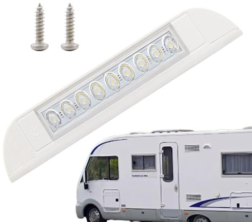 Barra luminosa a LED per Yacht – Barra luminosa a LED per interni per campeggio, auto, barra luminosa interna 12 V per yacht, barra di illuminazione per veicoli ad alta luminosità, con 9 modelli LED