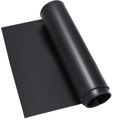 AHANDMAKER Vollgummiplattenrolle 12 x 24 Zoll Gummiplatten Streifen Hochleistungsgummi Einseitige Platte Für DIY Dichtungen Bodenbelag Abdichtung Innenschuh Abschirmen Polsterung Matte